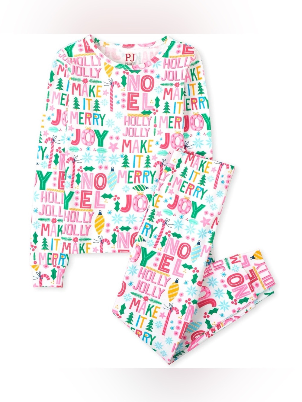 BRAND NEW girl youth children’s place christmas pajama pajamas sleep wear set 8